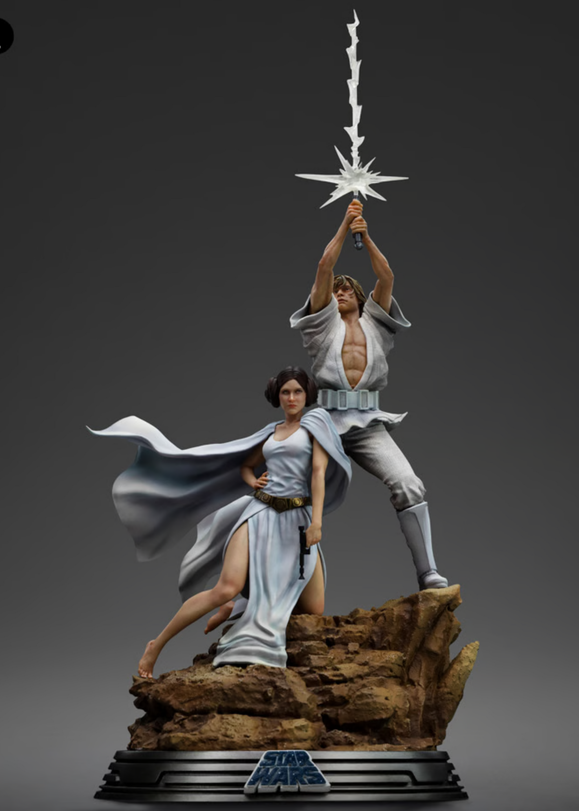 Star Wars: Deluxe Art Scale Statue 1/10 Luke and Leia 41 cm (Poster Edition '77)