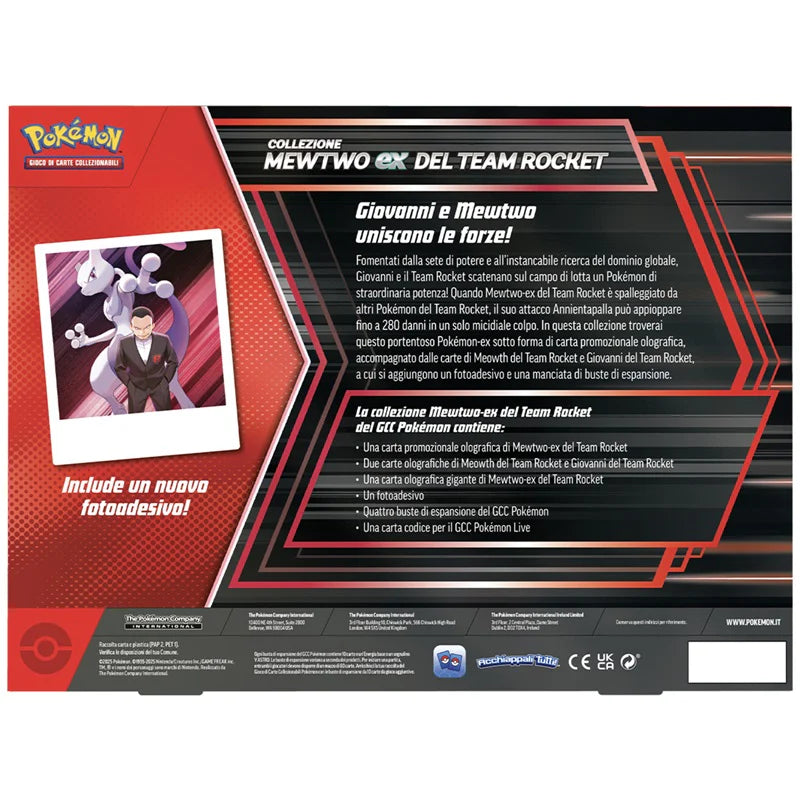 Pokemon TCG: Collezione Mewtwo ex del Team Rocket - ITA