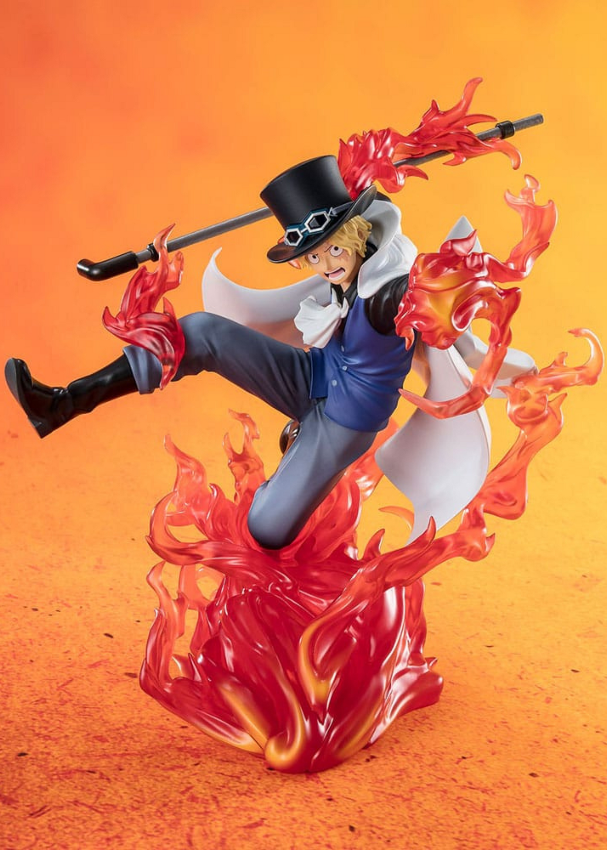 One Piece Figuarts ZERO Extra Battle PVC Statue Sabo Fire Fist Rook Check 19 cm
