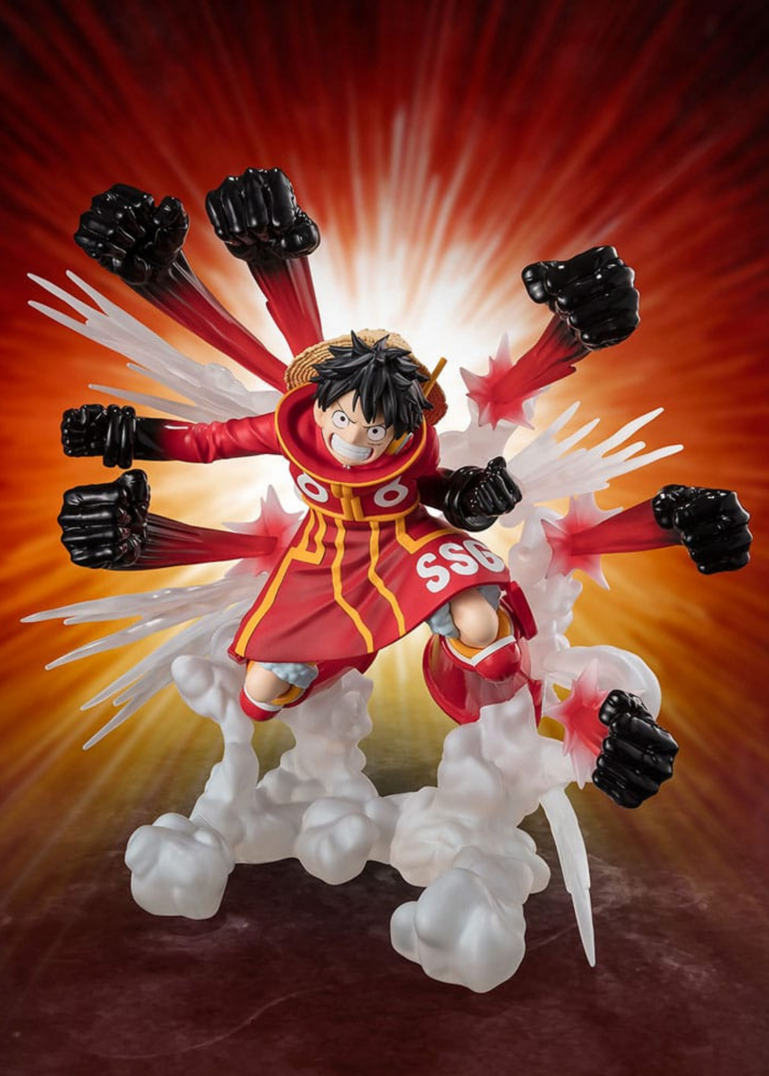 One Piece: Figuarts ZERO Extra Battle PVC Statue Monkey D. Luffy -Gum Gum Hawk Gatling- 19 cm