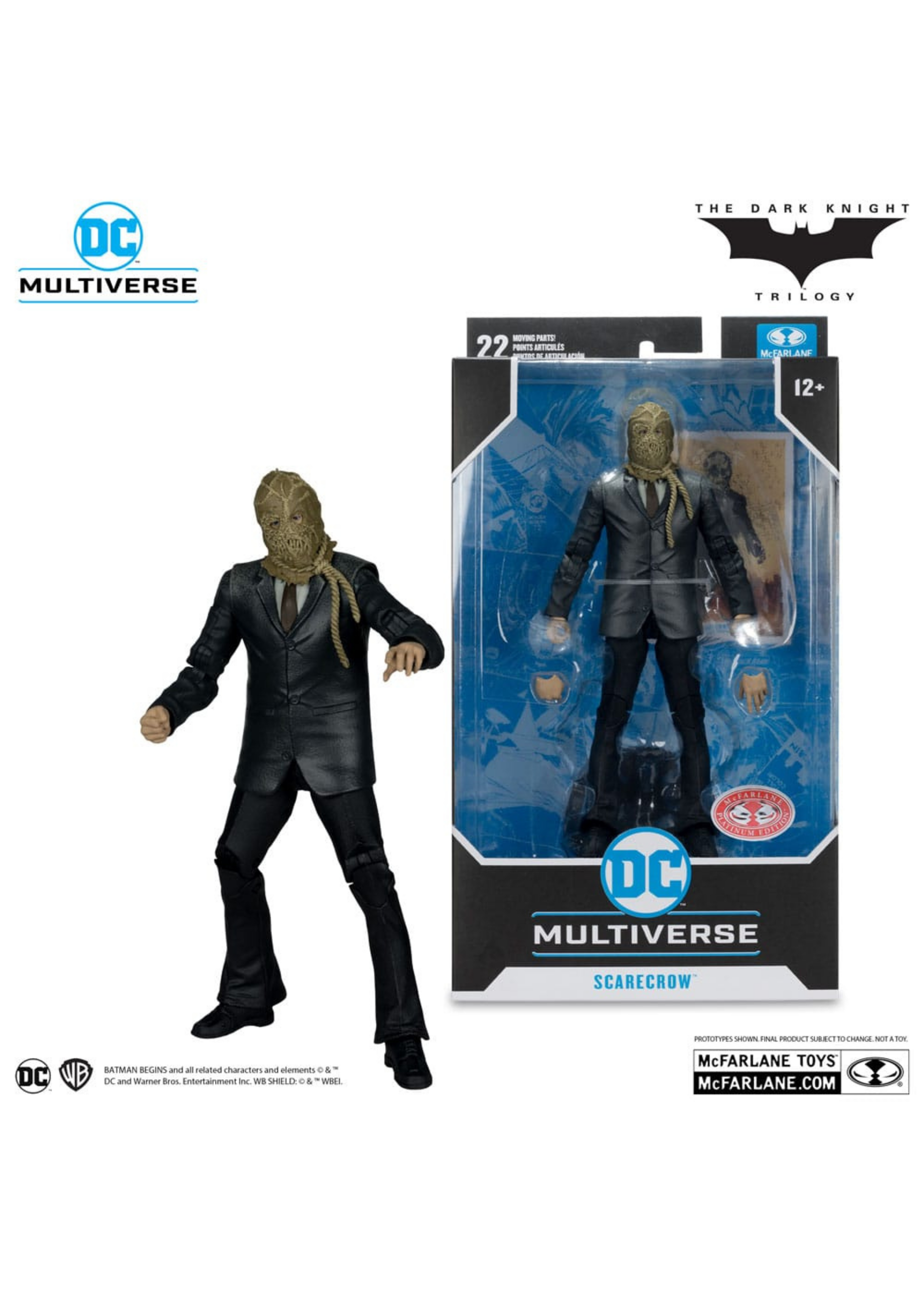 DC Comics: Batman Begins DC Multiverse Action Figure Scarecrow (Chase Version) 18 cm