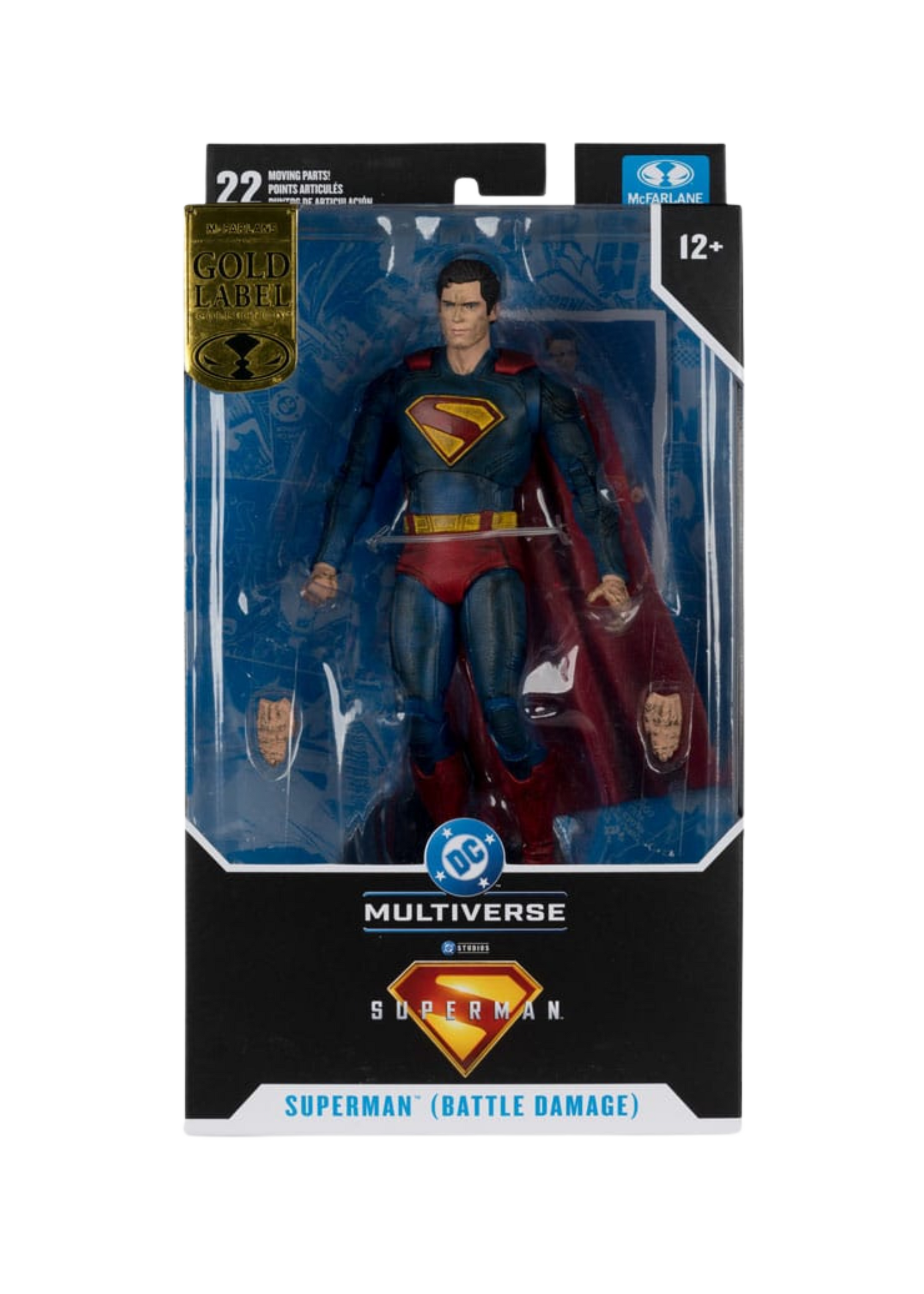 DC Comics: Superman 2025 Action Figure Battle Damaged Gold Label Exclusive