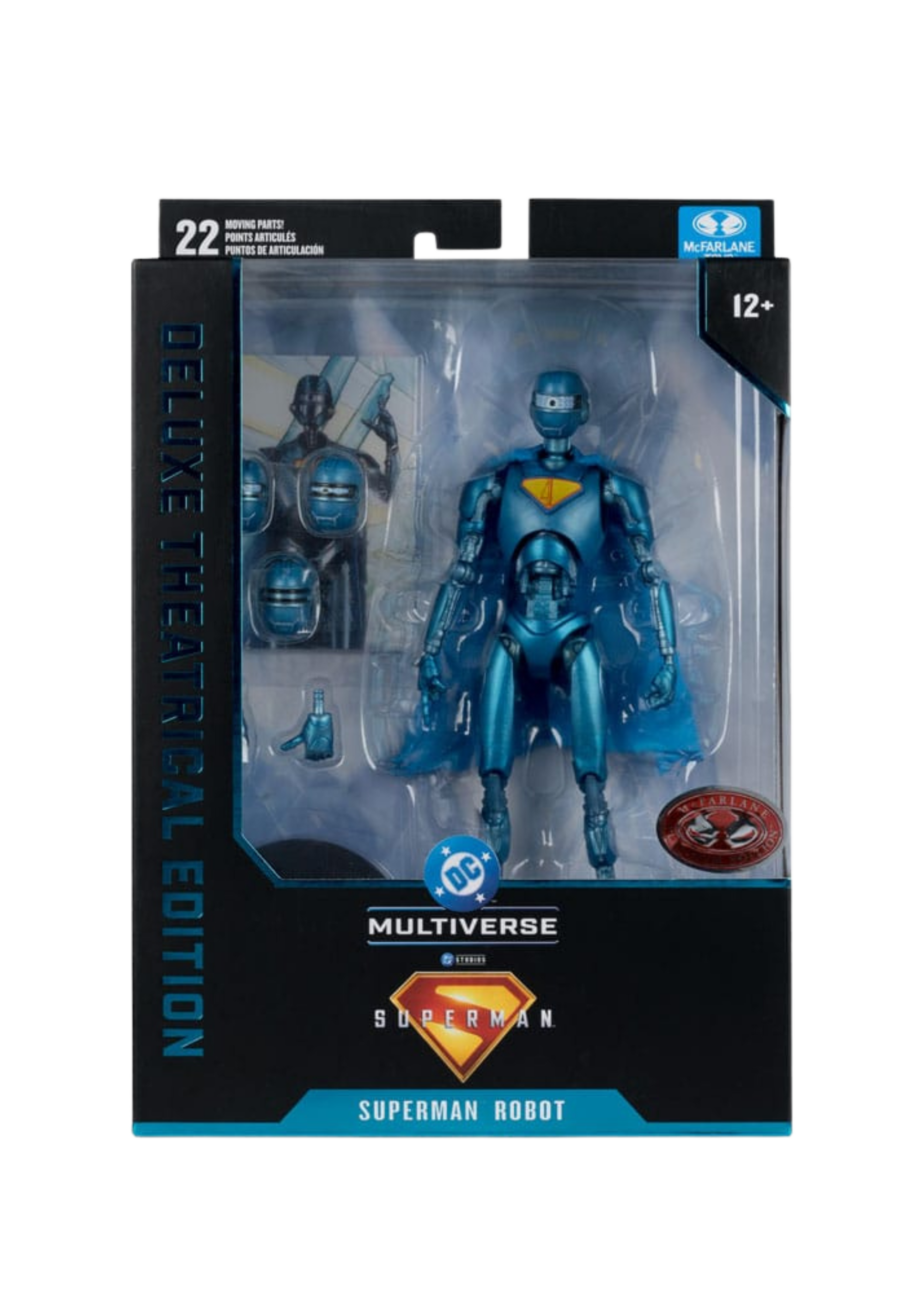 DC Comics: Superman 2025 Deluxe Action Figure Superman Robot Red Platinum