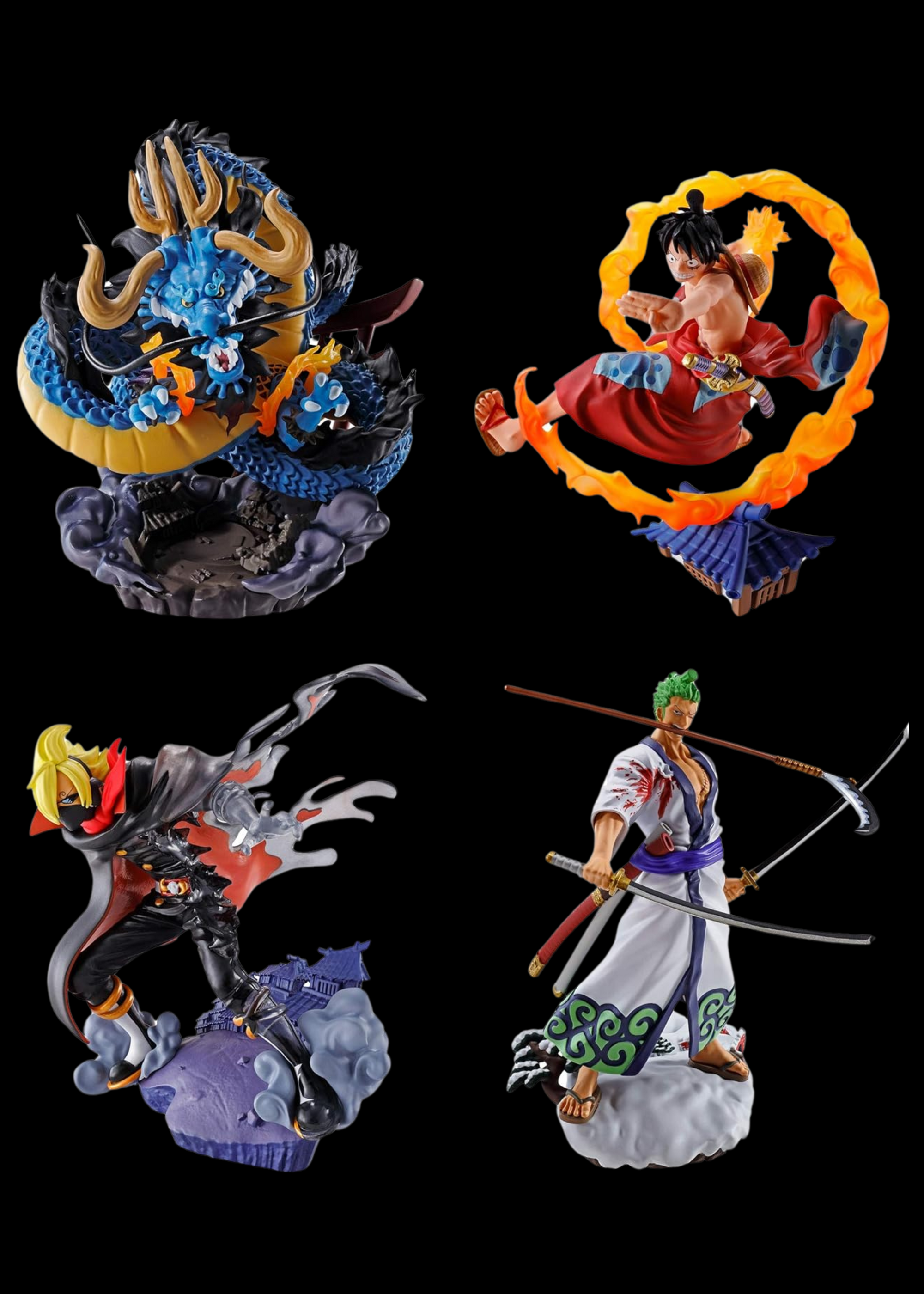 One Piece: Petitrama PVC Mini Statue Logbox Re Birth Wano Kuni Vol. 1 Set 9 cm