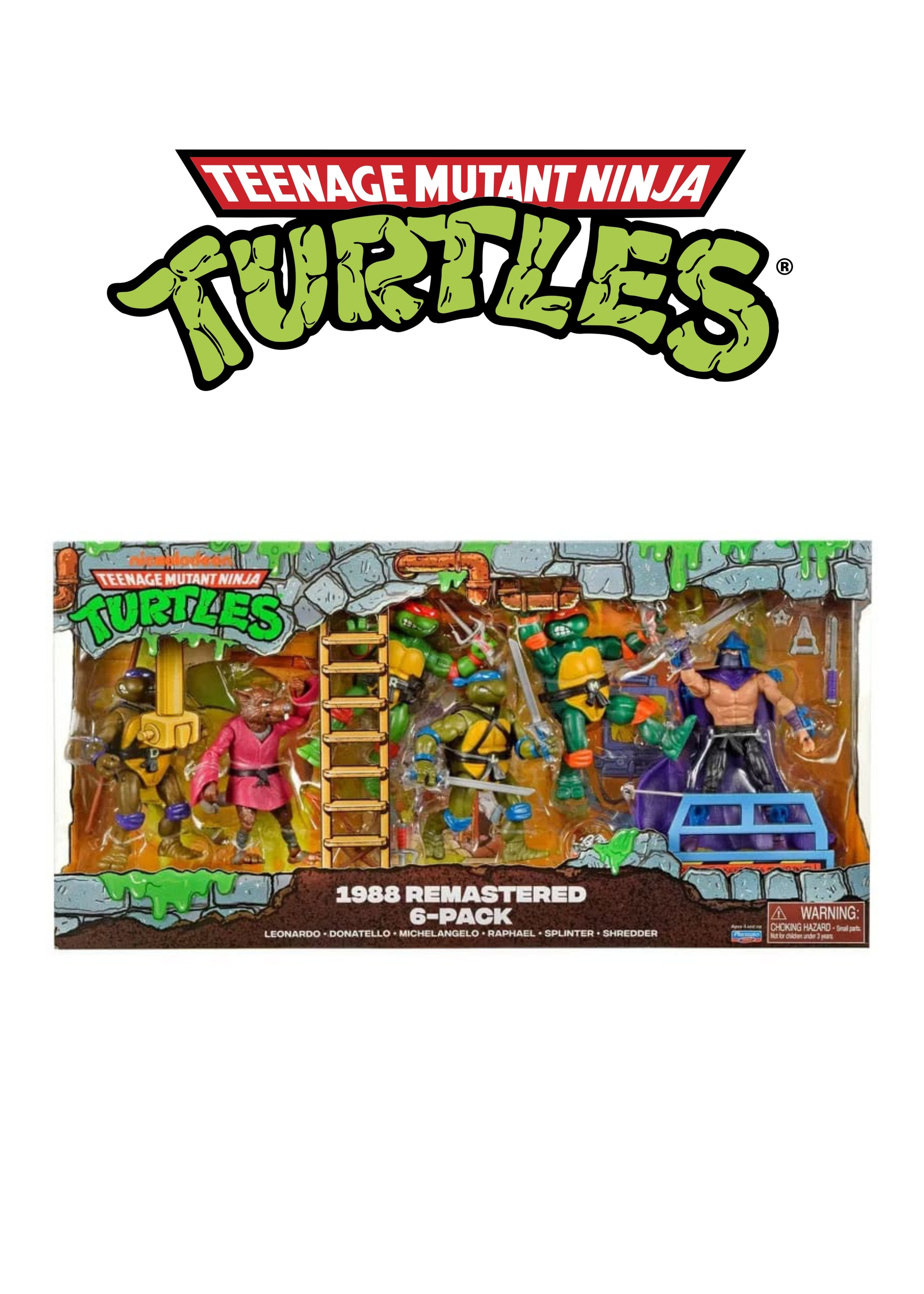 Teenage Mutant Ninja Turtles 6-Pack Action Figures 1988 Remastered Exclusive
