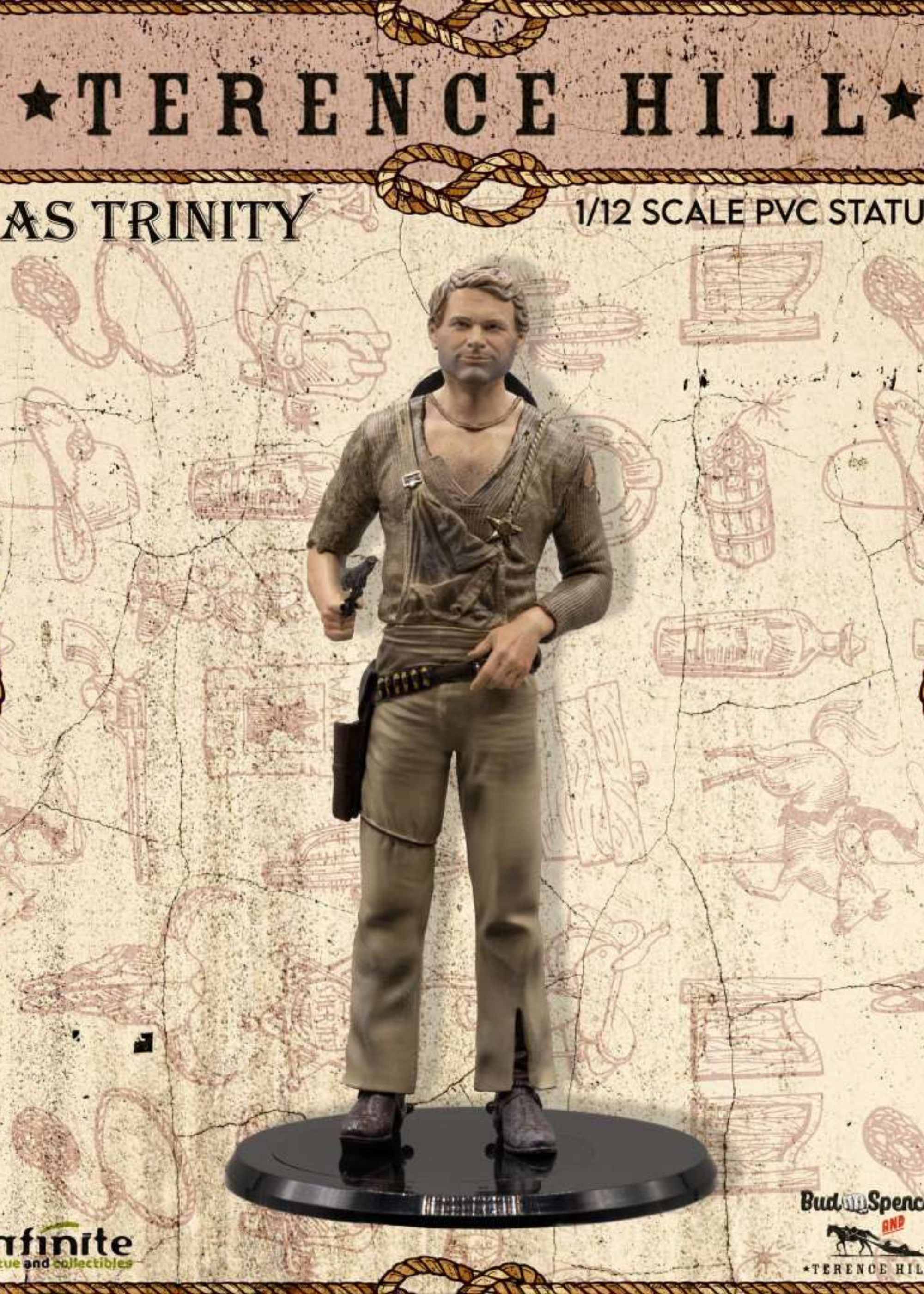 Infinite Statue: Terence hill as trinity 1/12 pvc statue