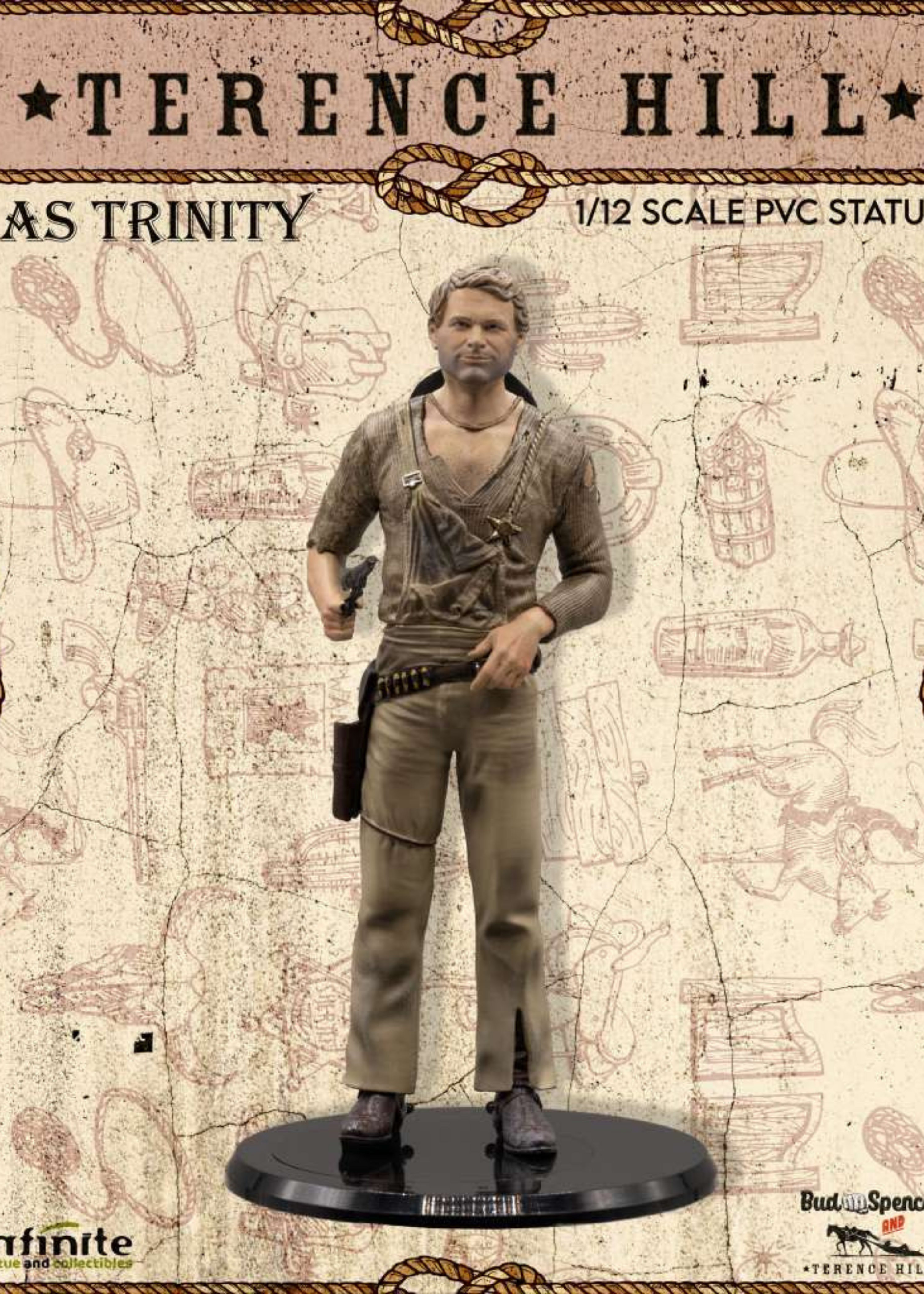 Infinite Statue: Terence hill as trinity 1/12 pvc statue