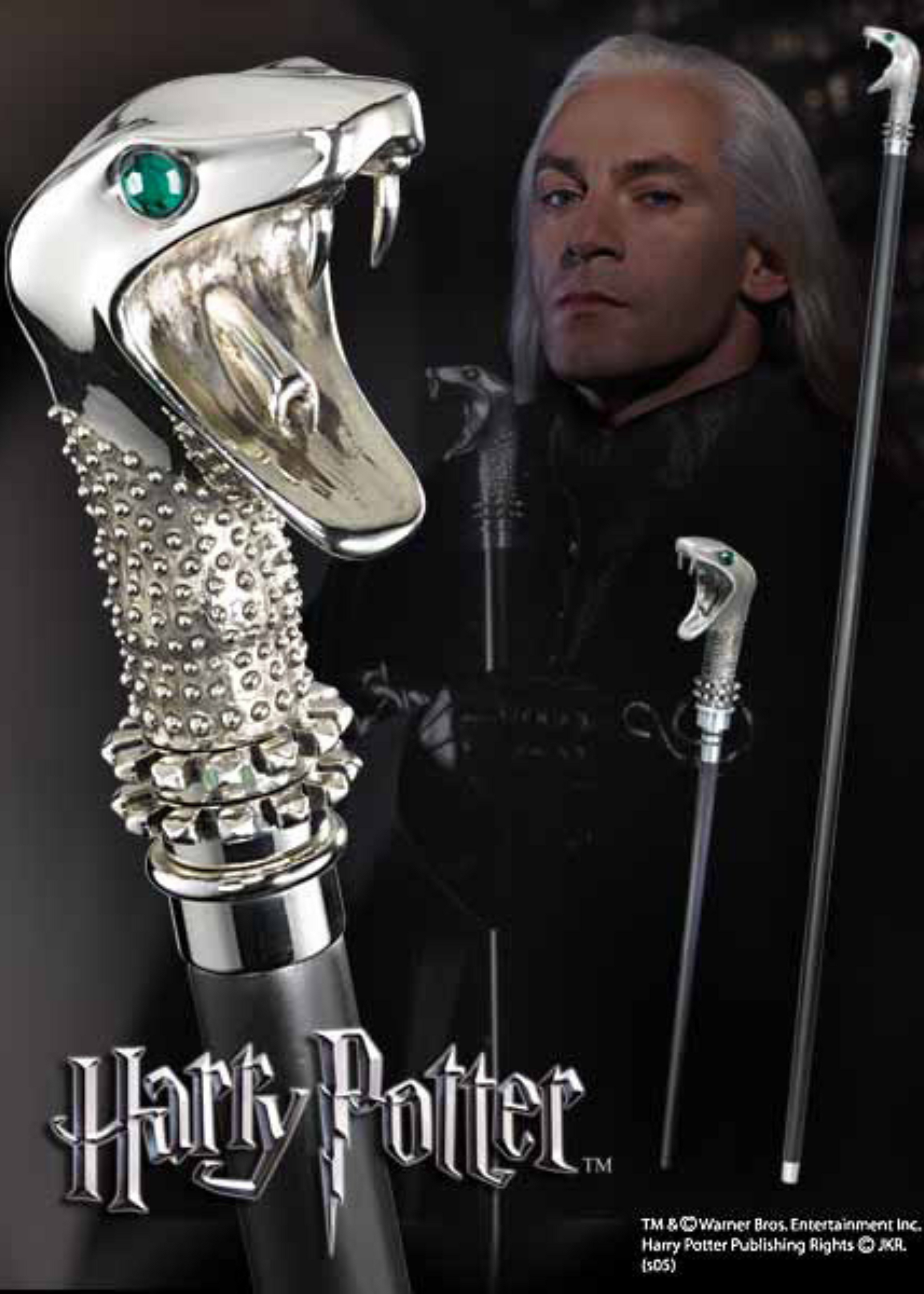 Harry Potter - Lucius Malfoy´s Walking Stick - Bacchetta magica e Bastone da passeggio