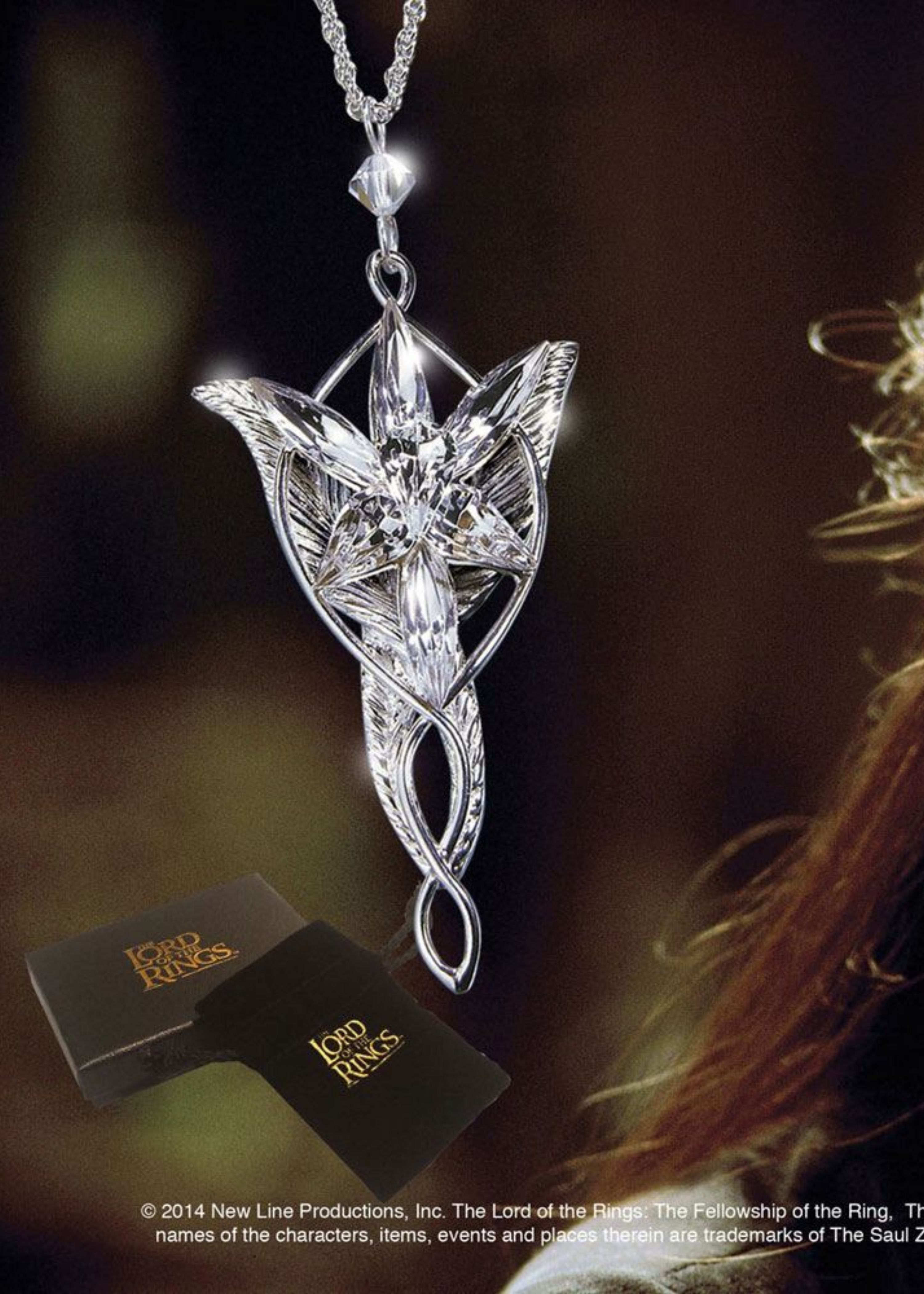 The Lord of the Rings: Pendant Arwen´s Evenstar (silver plated)