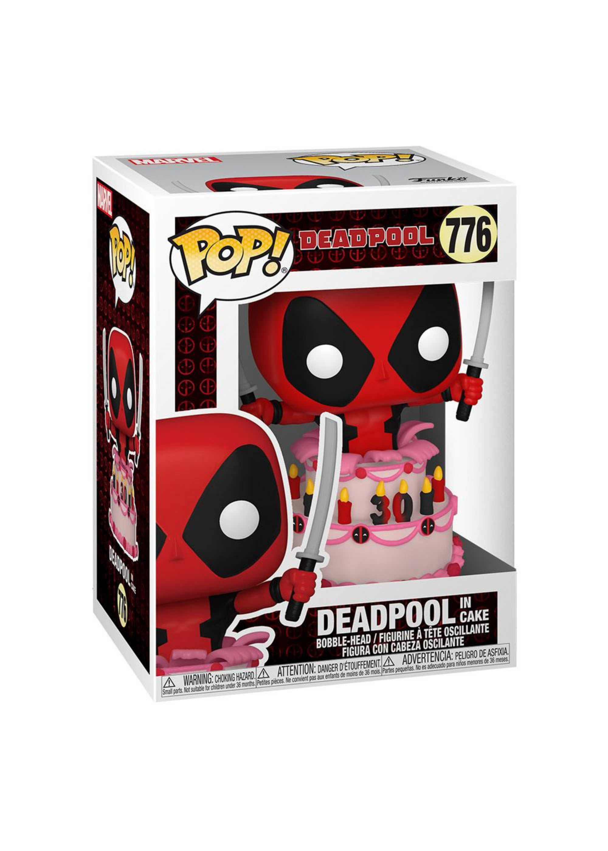 Funko Pop! Marvel: Deadpool 30th Anniversary POP! Vinyl Figure Deadpool in Cake 9 cm