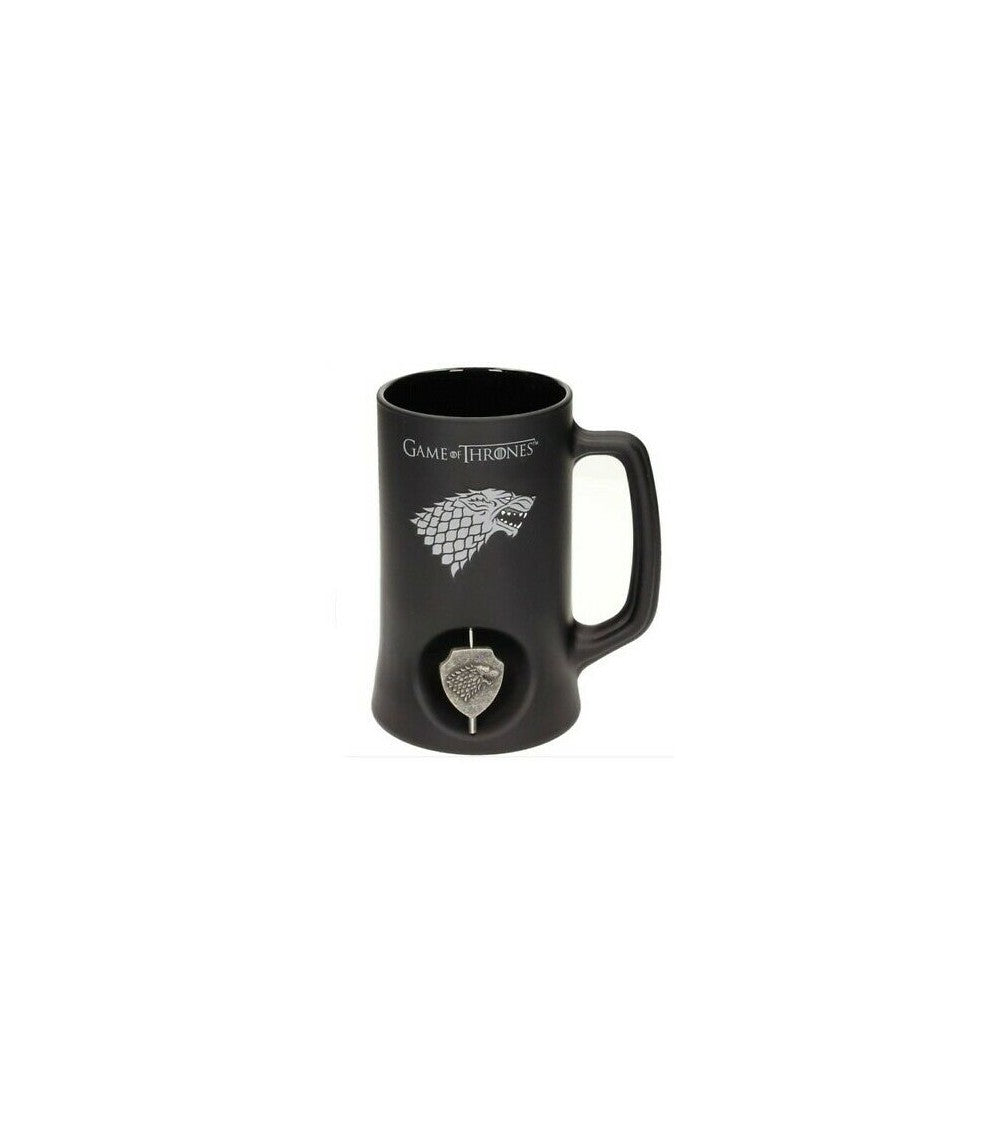 Game of Thrones: Stark Spin Logo Black Stein