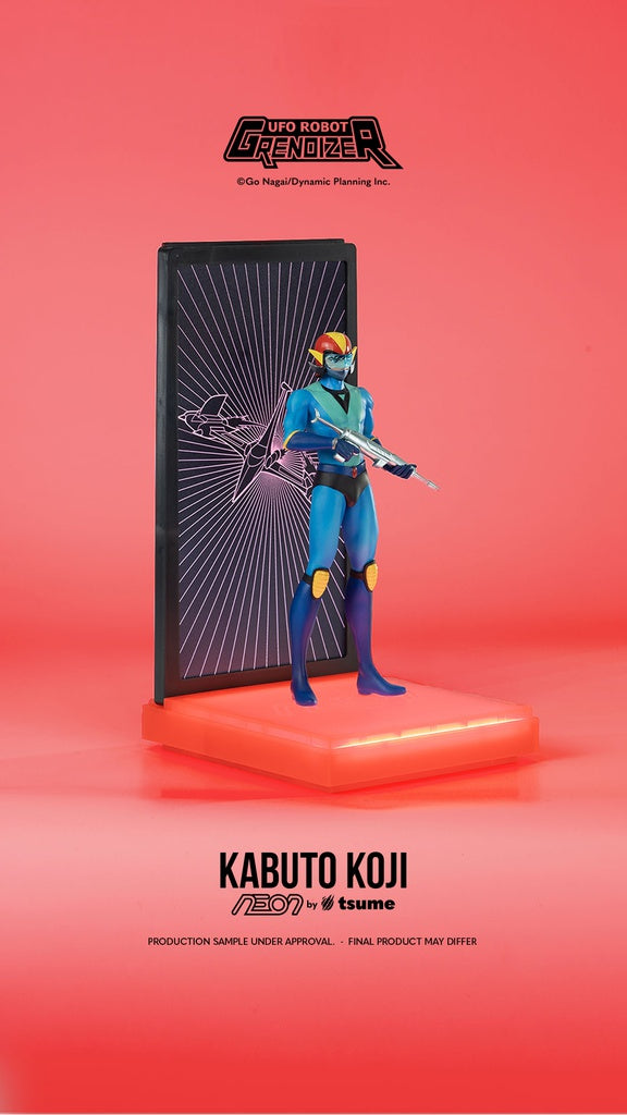 Ufo Robot Grendizer Kabuto Koji Statue Neon By Tsume 25 cm