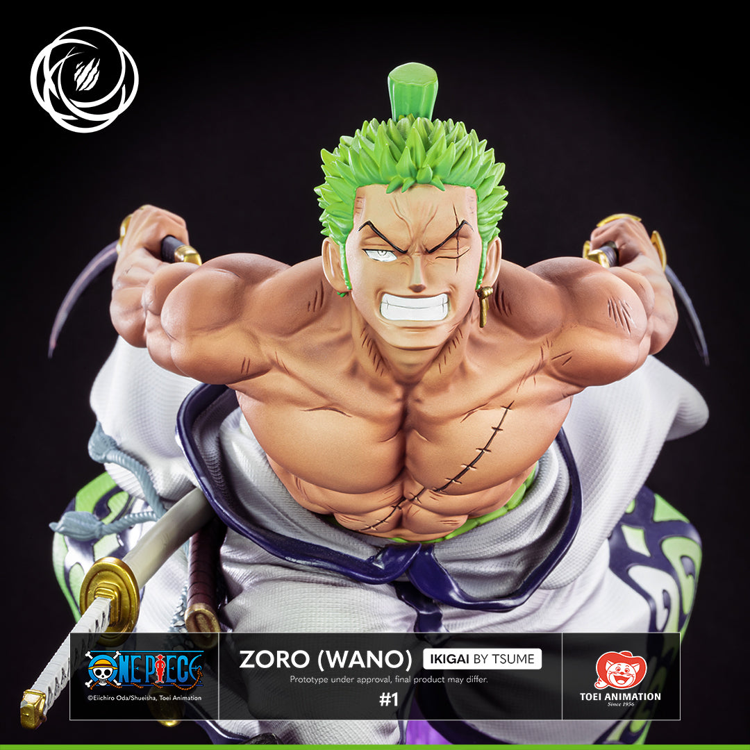 One Piece Roronoa Zoro Juro 1/6 Polystone Statue Wano Country Ikigai Tsume