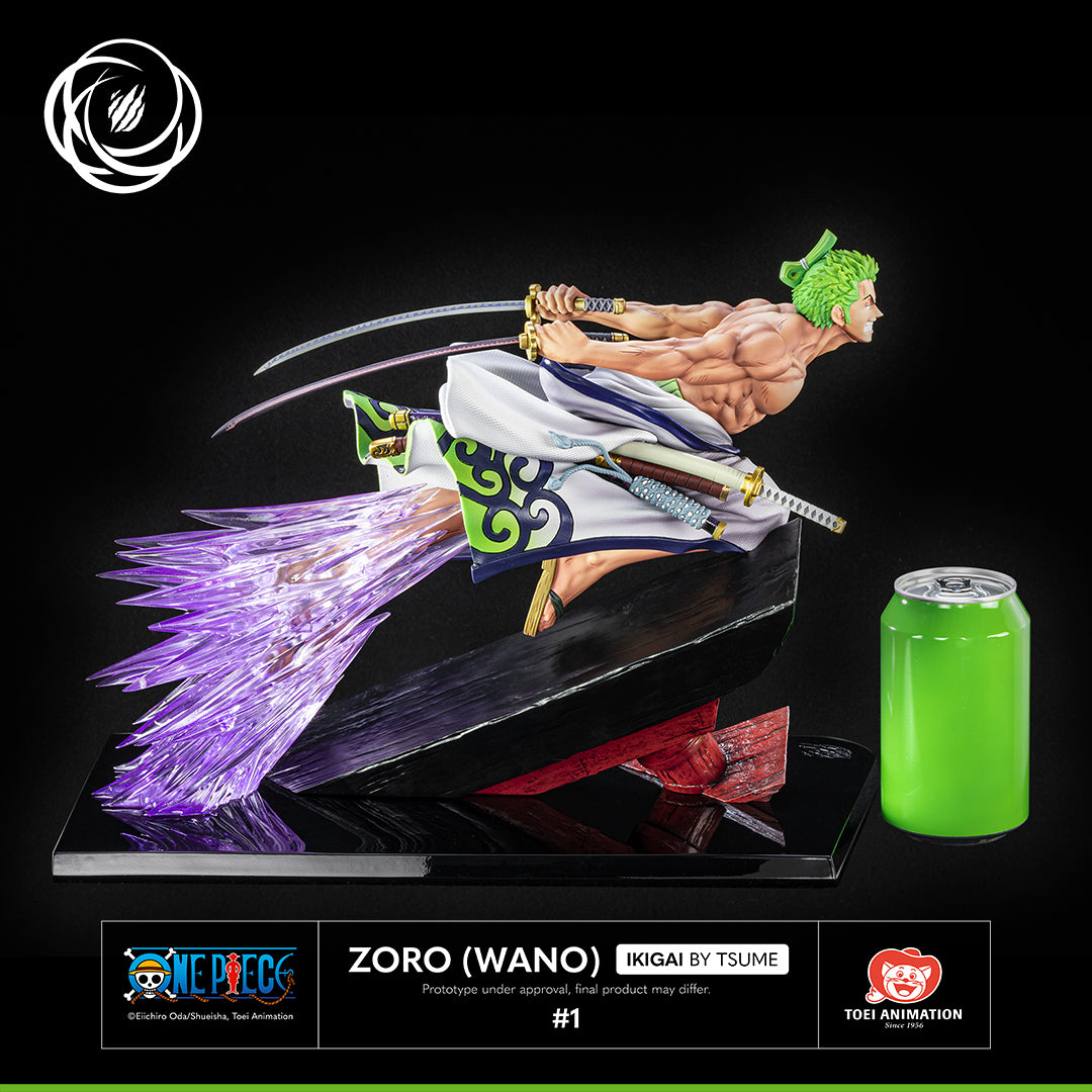 One Piece Roronoa Zoro Juro 1/6 Polystone Statue Wano Country Ikigai Tsume