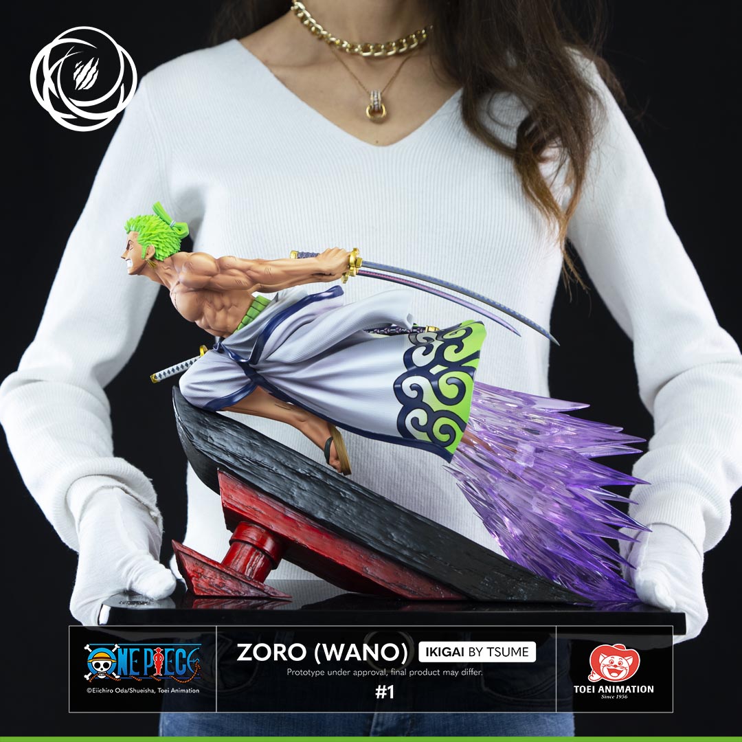 One Piece Roronoa Zoro Juro 1/6 Polystone Statue Wano Country Ikigai Tsume