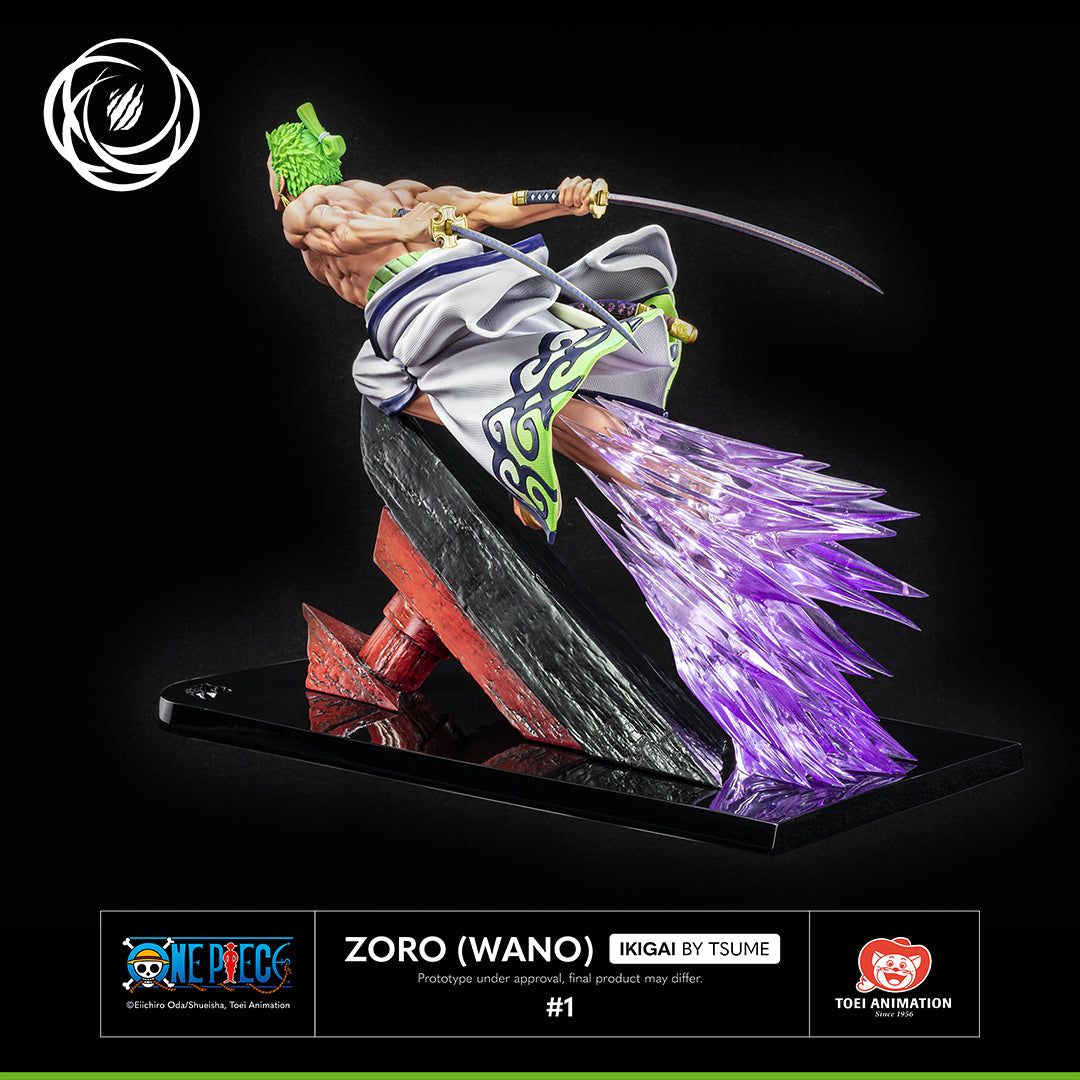 One Piece Roronoa Zoro Juro 1/6 Polystone Statue Wano Country Ikigai Tsume