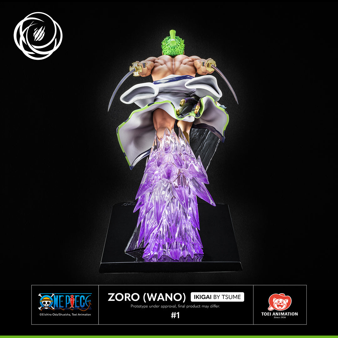 One Piece Roronoa Zoro Juro 1/6 Polystone Statue Wano Country Ikigai Tsume