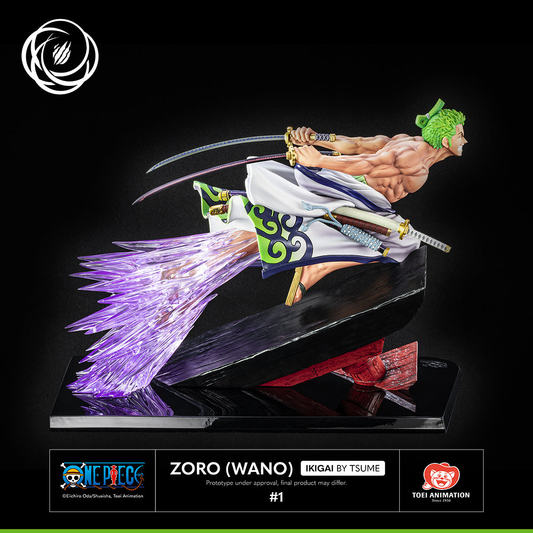 One Piece Roronoa Zoro Juro 1/6 Polystone Statue Wano Country Ikigai Tsume