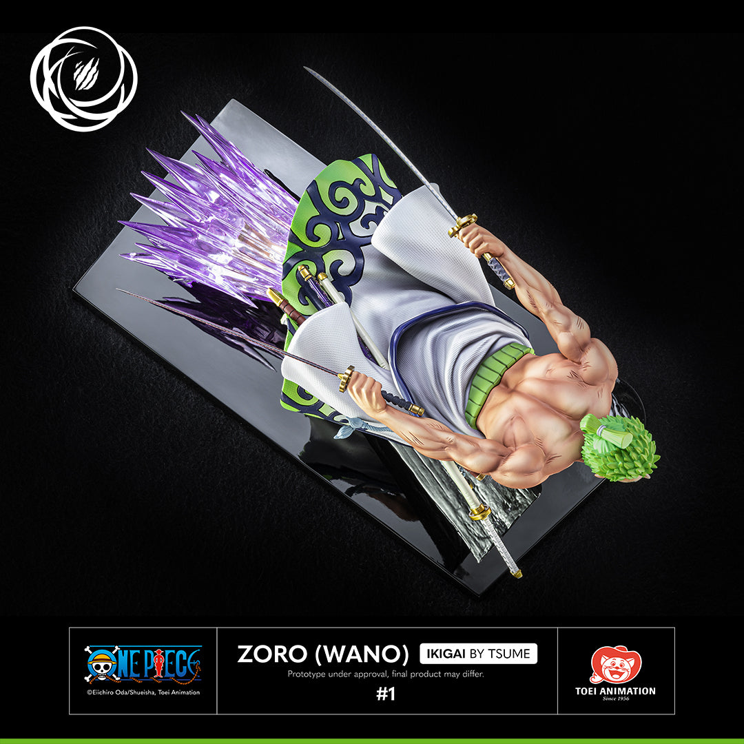 One Piece Roronoa Zoro Juro 1/6 Polystone Statue Wano Country Ikigai Tsume