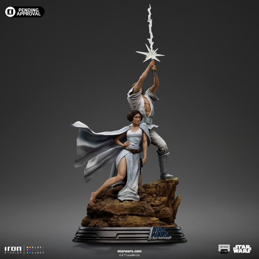 Star Wars: Deluxe Art Scale Statue 1/10 Luke and Leia 41 cm (Poster Edition '77)