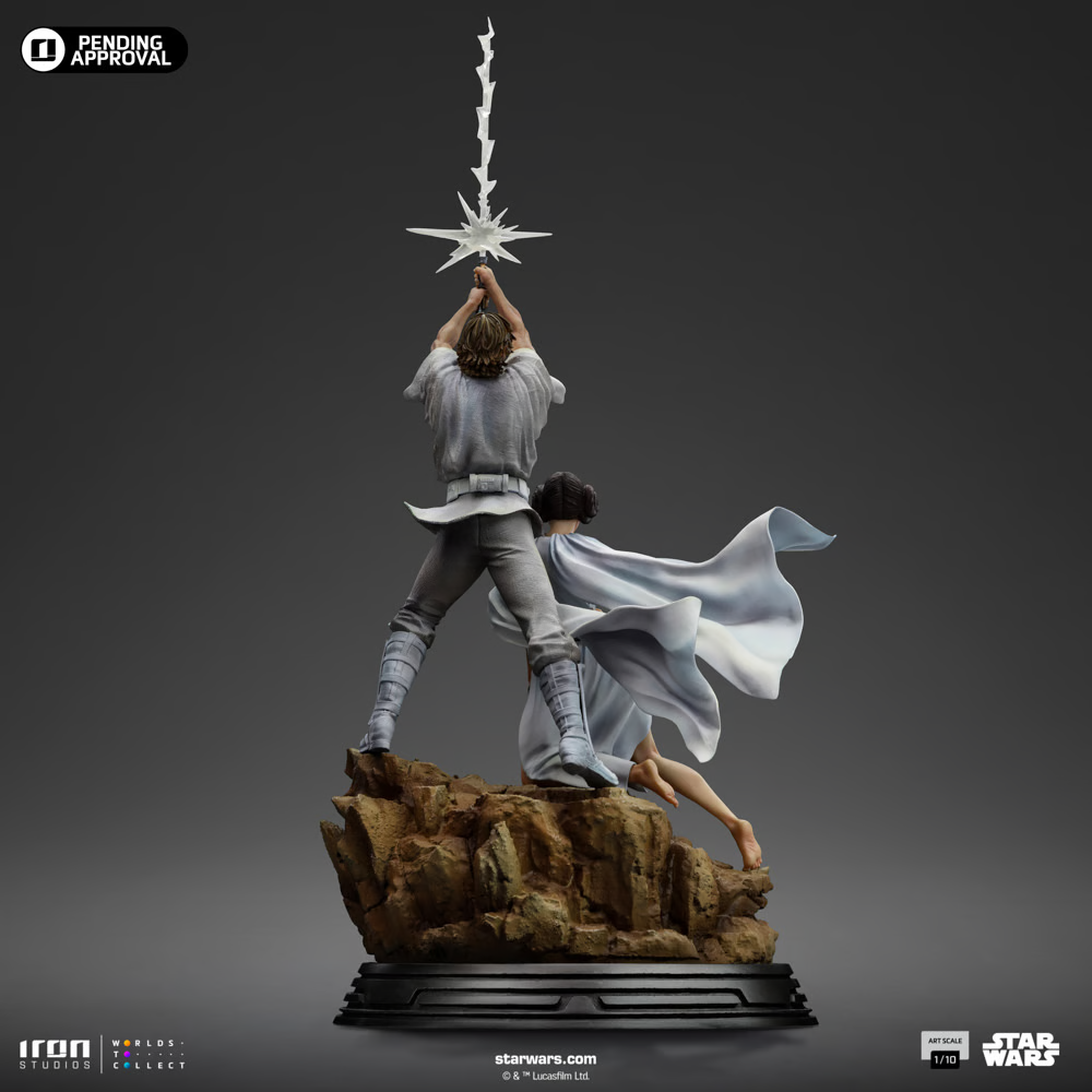 Star Wars: Deluxe Art Scale Statue 1/10 Luke and Leia 41 cm (Poster Edition '77)