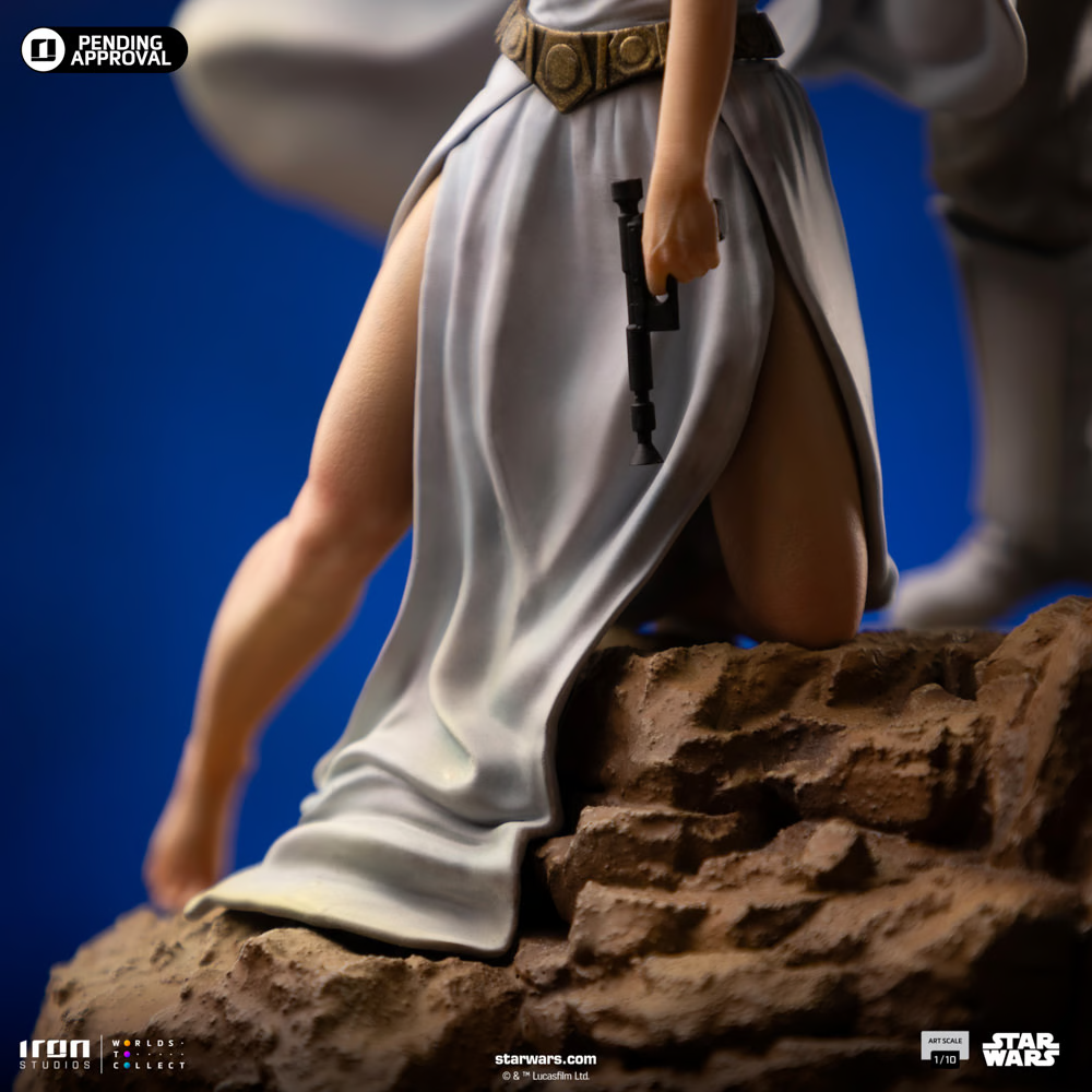 Star Wars: Deluxe Art Scale Statue 1/10 Luke and Leia 41 cm (Poster Edition '77)