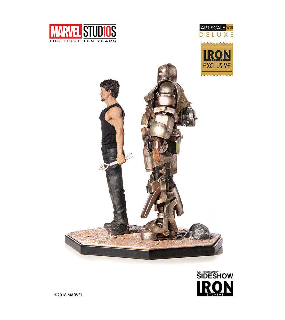 Marvel: Iron Maan Mark 1 And Tony Stark "The First Ten Years" BDS Art Scale 1/10 Deluxe