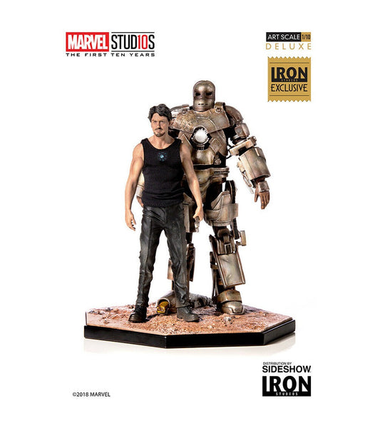 Marvel: Iron Maan Mark 1 And Tony Stark "The First Ten Years" BDS Art Scale 1/10 Deluxe