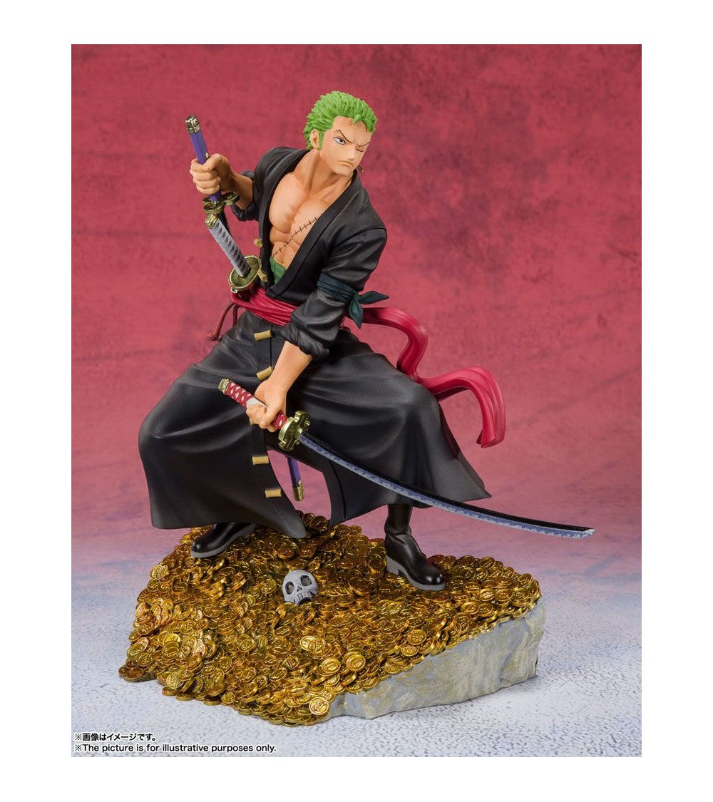 One Piece: FiguartsZERO PVC Statue Roronoa Zoro by Eiichiro Oda WT100 Daikaizoku Hyakkei 17 cm