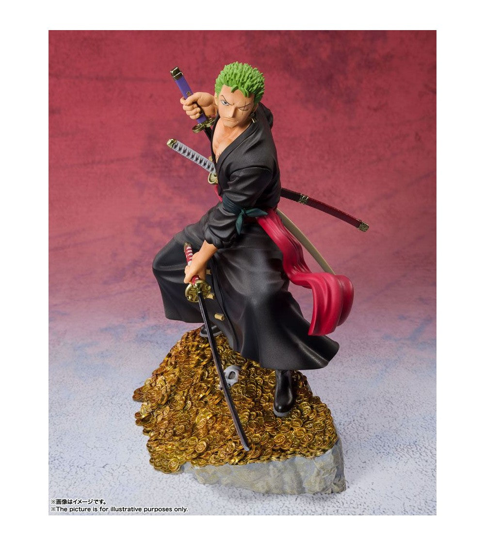 One Piece: FiguartsZERO PVC Statue Roronoa Zoro by Eiichiro Oda WT100 Daikaizoku Hyakkei 17 cm