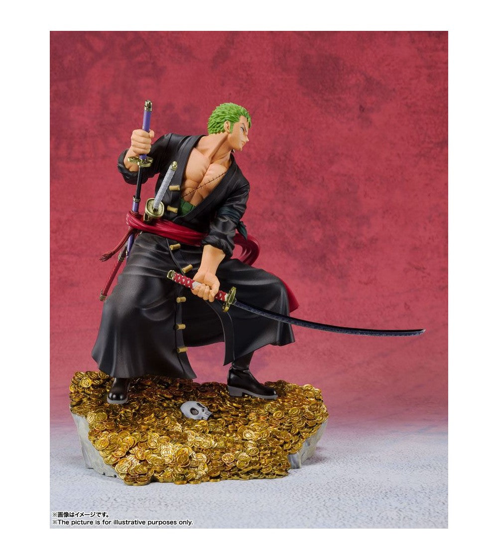 One Piece: FiguartsZERO PVC Statue Roronoa Zoro by Eiichiro Oda WT100 Daikaizoku Hyakkei 17 cm