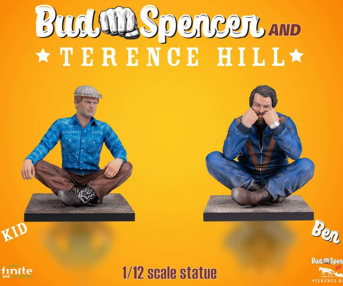 Infinite Statue: 1/12 Set Completo Hill as Kid & Bud Spencer as Ben