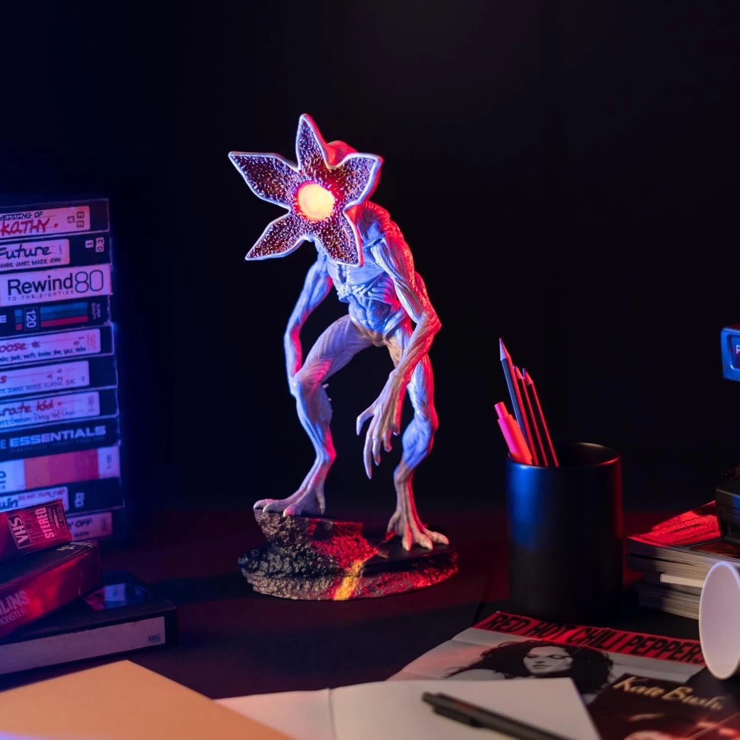 Stranger Things Lamp with USB-C Demogorgon