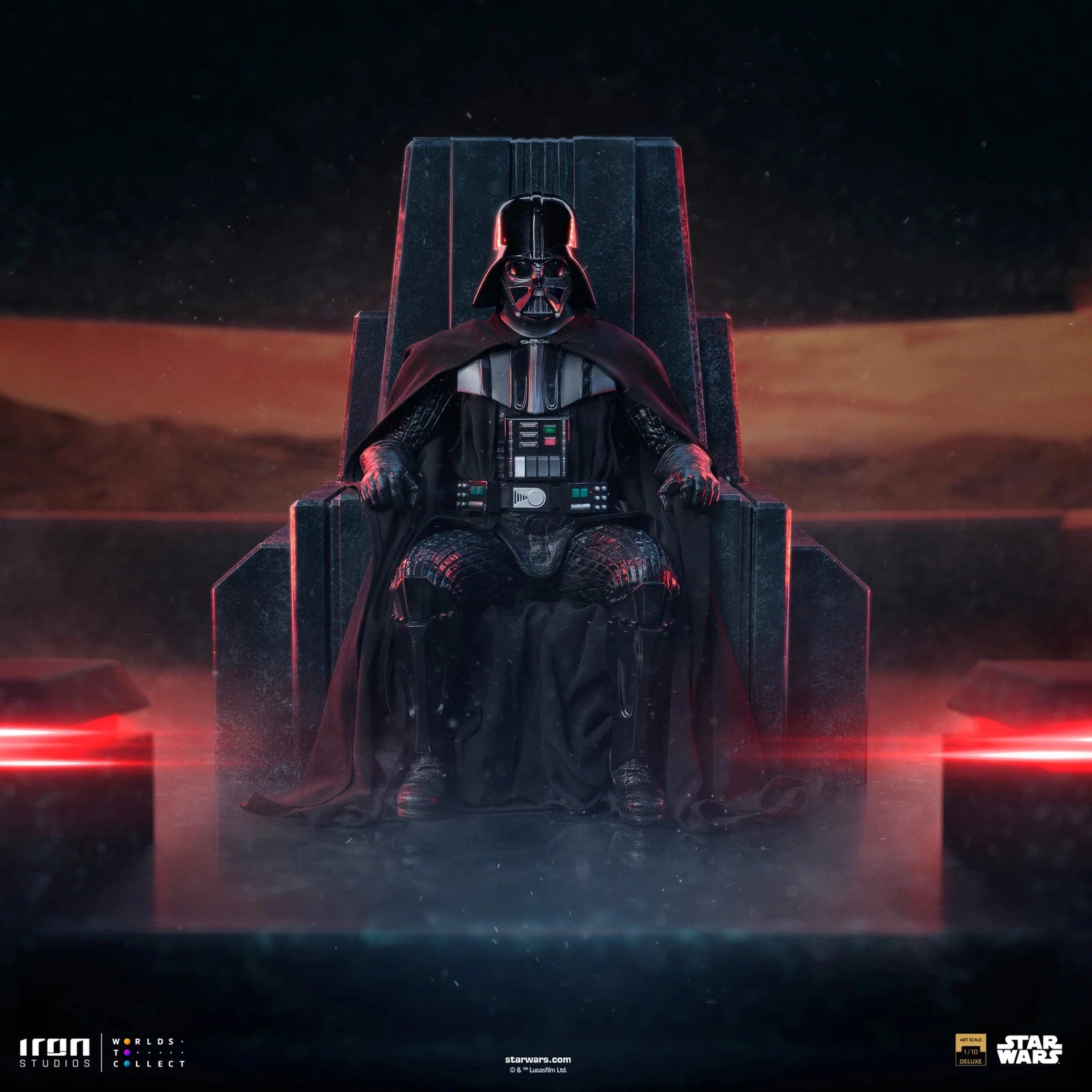 Star Wars Art Scale Statue 1/10 Darth Vader on Throne 18 cm