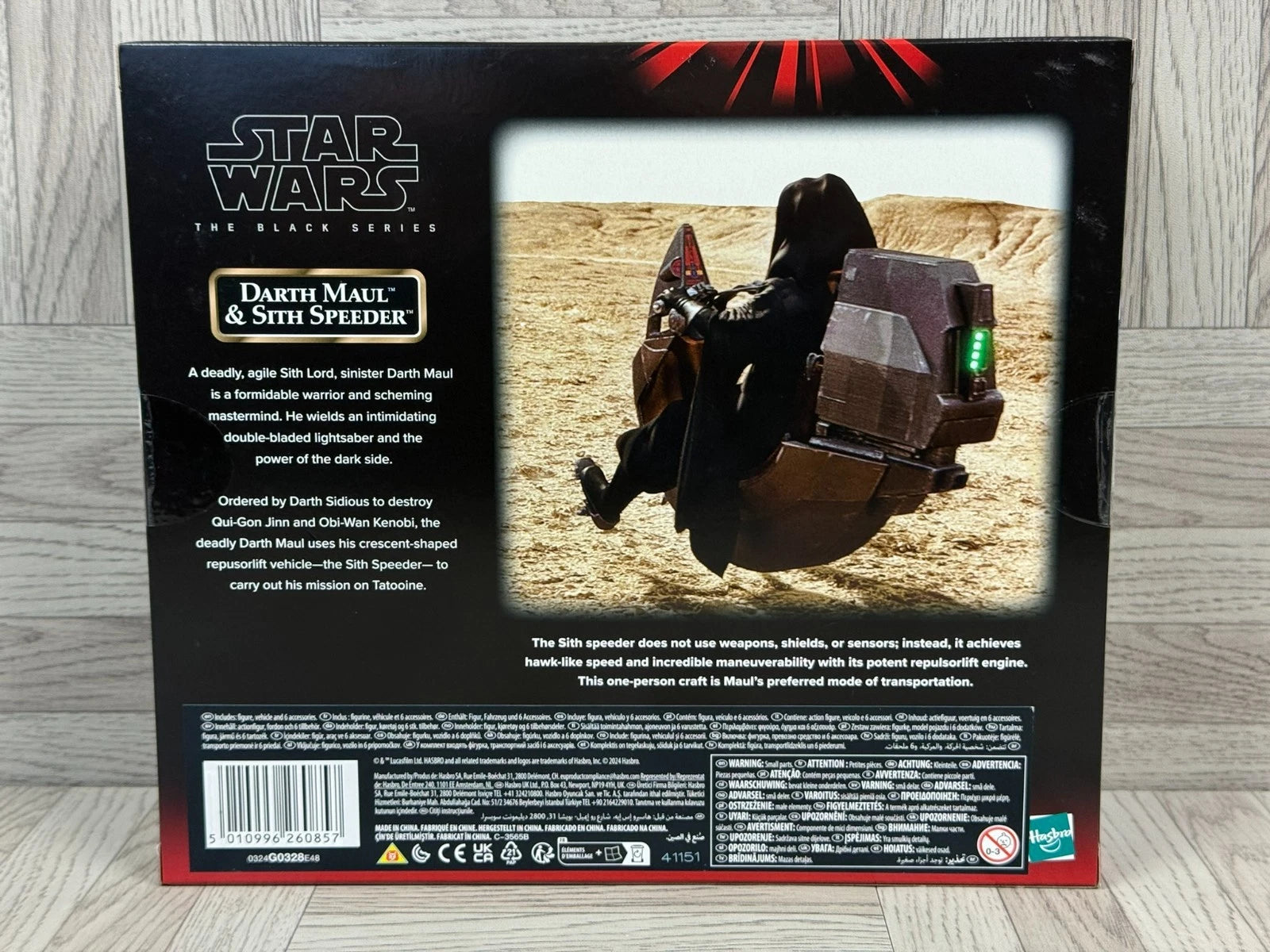 Star Wars Episode I Black Series Vehicle with Action Figure Darth Maul & Sith Speeder 25th Anniversary