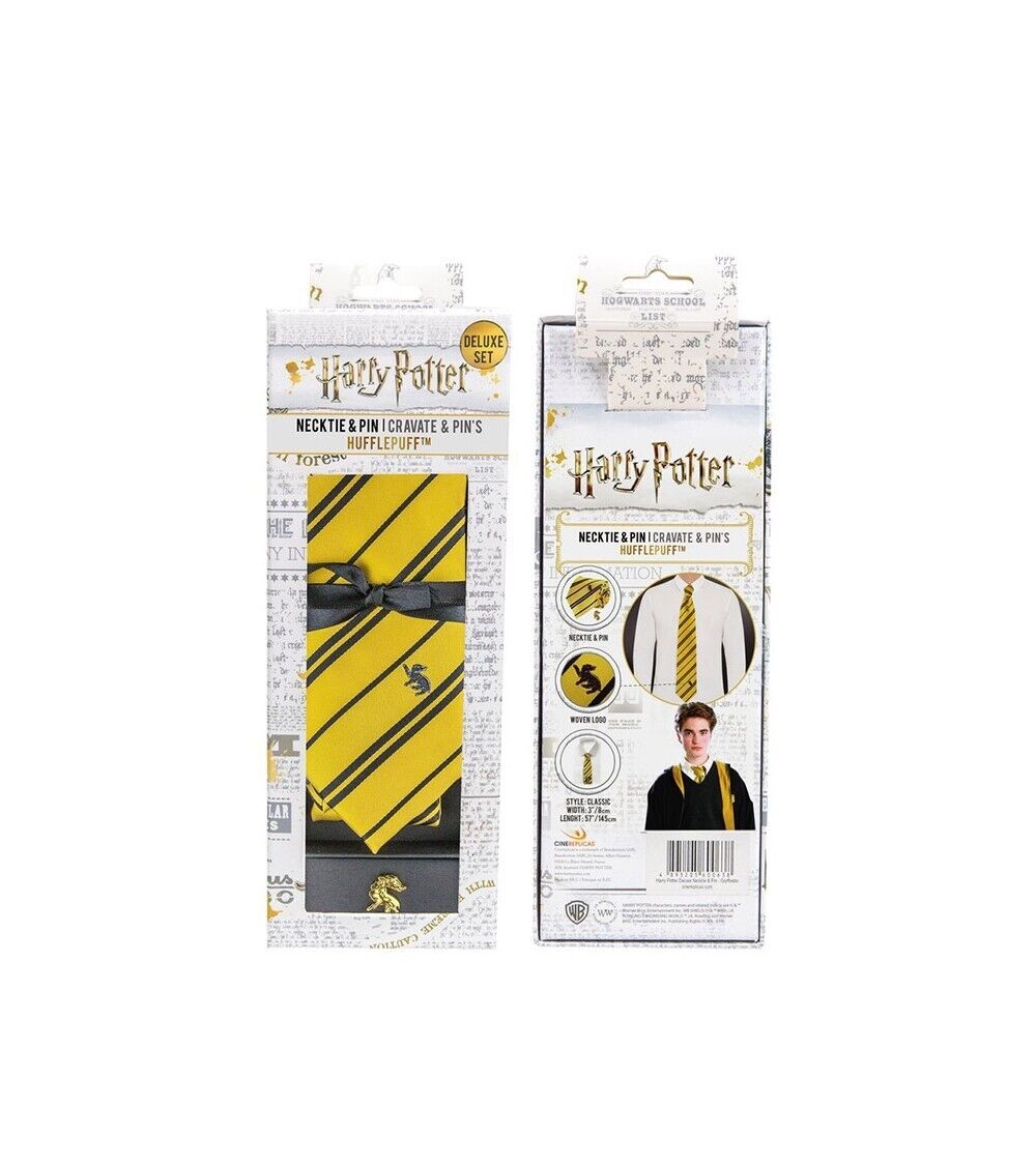 Harry Potter: Hufflepuff Necktie Dlx Box Set (Cravatta)