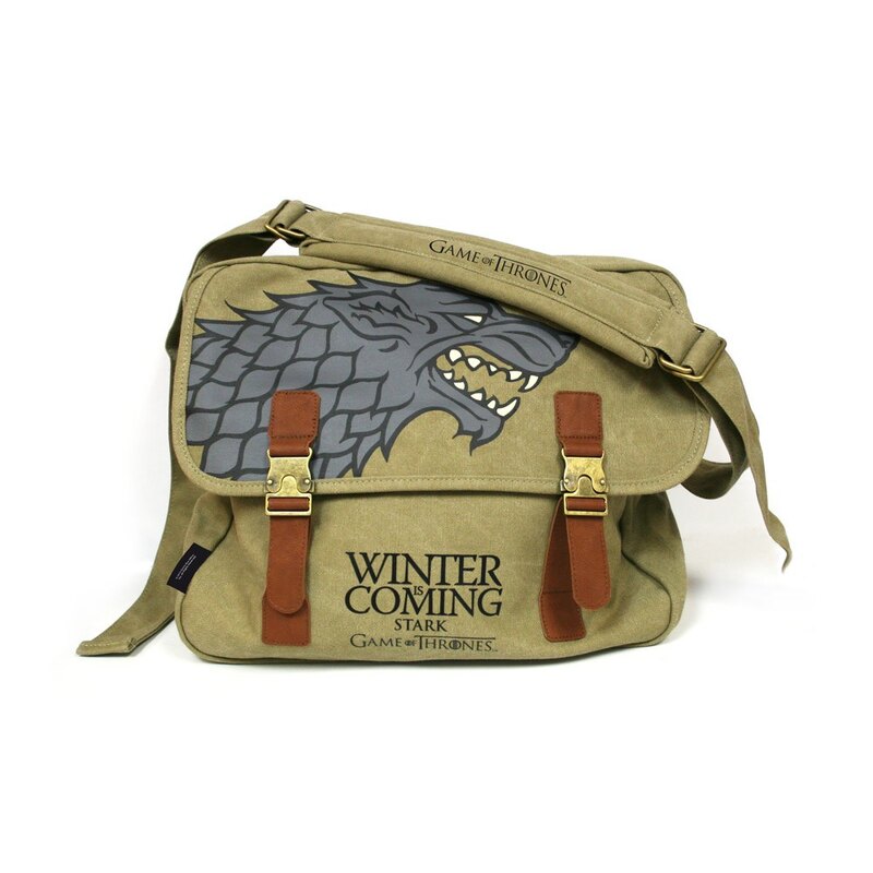 Game Of Thrones: Stark Canvas Messenger Bag Zaino