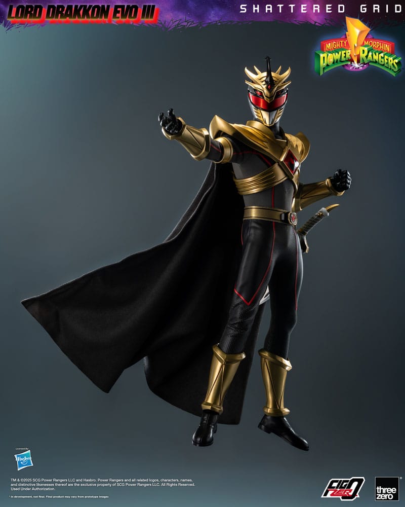 Mighty Morphin Power Rangers Shattered Grid  FigZero Action Figure 1/6 Lord Drakkon Evo III 30 cm