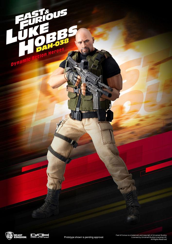 Fast & Furious: Dynamic Action Heroes Action Figure 1/9 Luke Hobbs 21 cm