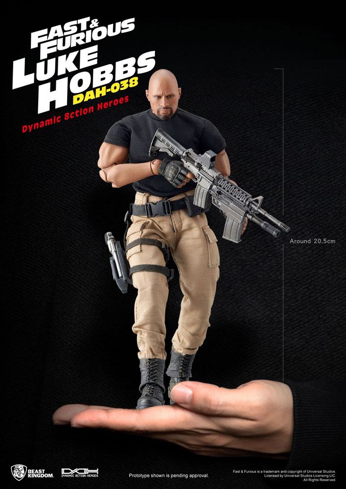 Fast & Furious: Dynamic Action Heroes Action Figure 1/9 Luke Hobbs 21 cm