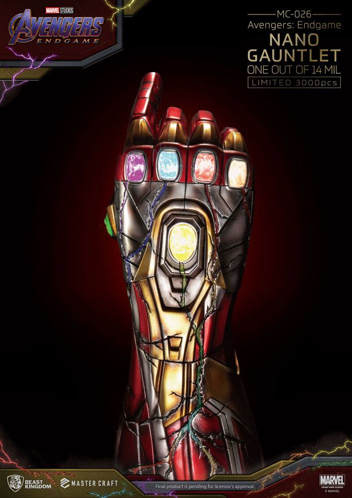 Marvel: Avengers Endgame Master Craft Statue Nano Gauntlet Iron man 47 cm