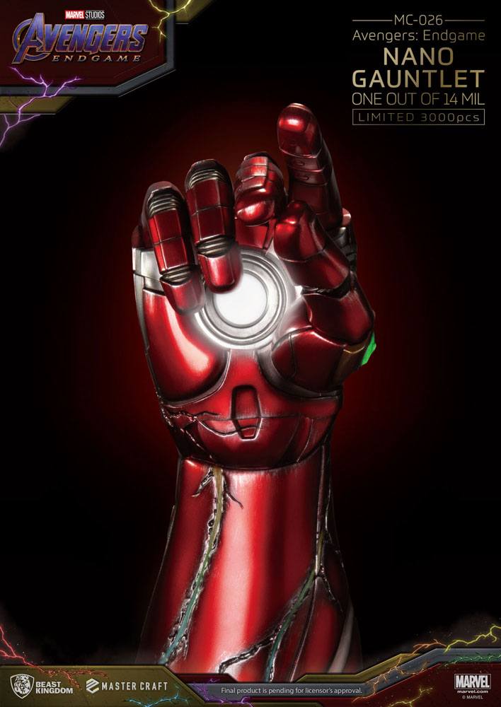 Marvel: Avengers Endgame Master Craft Statue Nano Gauntlet Iron man 47 cm