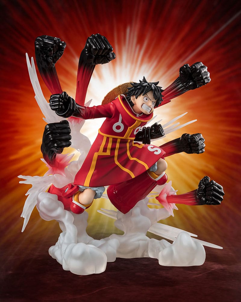 One Piece: Figuarts ZERO Extra Battle PVC Statue Monkey D. Luffy -Gum Gum Hawk Gatling- 19 cm