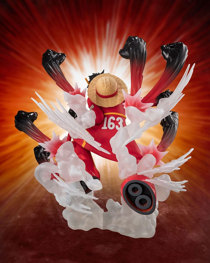 One Piece: Figuarts ZERO Extra Battle PVC Statue Monkey D. Luffy -Gum Gum Hawk Gatling- 19 cm