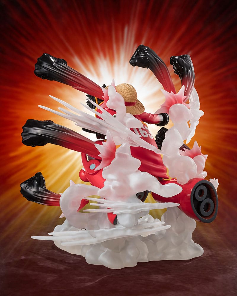One Piece: Figuarts ZERO Extra Battle PVC Statue Monkey D. Luffy -Gum Gum Hawk Gatling- 19 cm