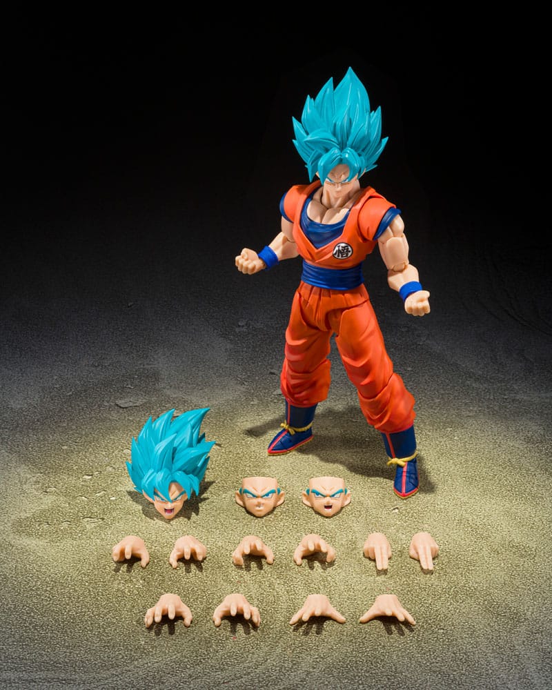 Dragon Ball Super S.H.Figuarts Action Figure Super Saiyan God Super Son Goku (Blue power transcending Limits) 15 cm