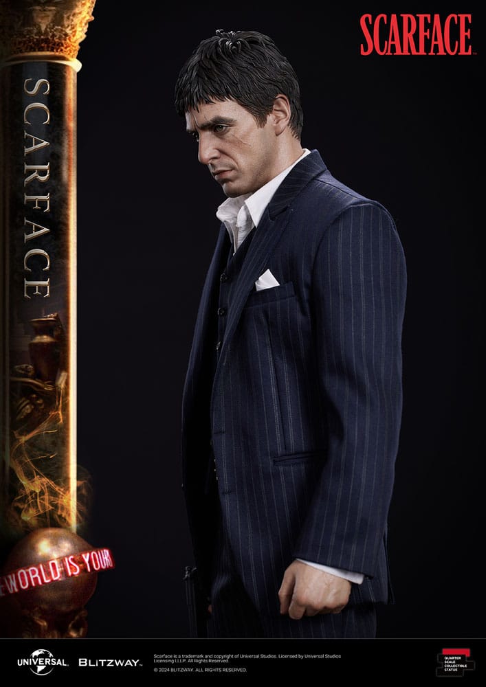 ---PREORDINE--- Scarface Superb Scale Statue 1/4 Tony Montana 53 cm