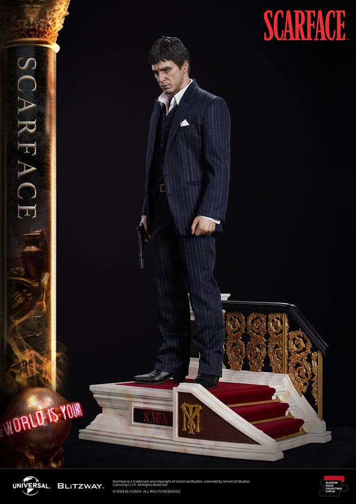 ---PREORDINE--- Scarface Superb Scale Statue 1/4 Tony Montana 53 cm