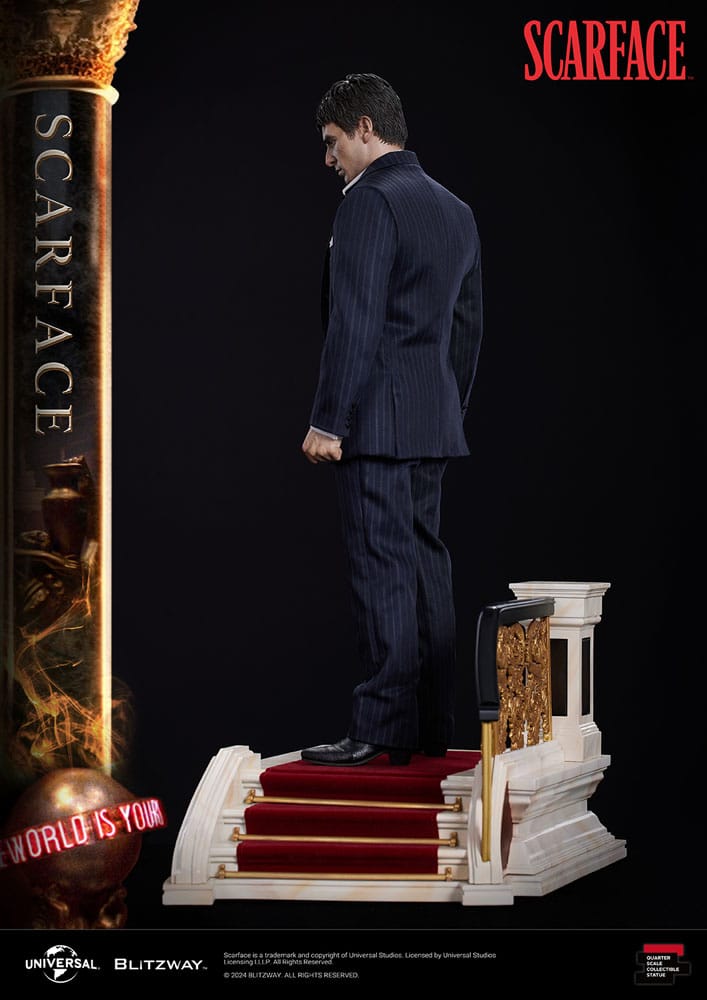 ---PREORDINE--- Scarface Superb Scale Statue 1/4 Tony Montana 53 cm