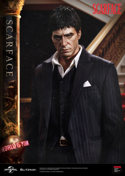 ---PREORDINE--- Scarface Superb Scale Statue 1/4 Tony Montana 53 cm